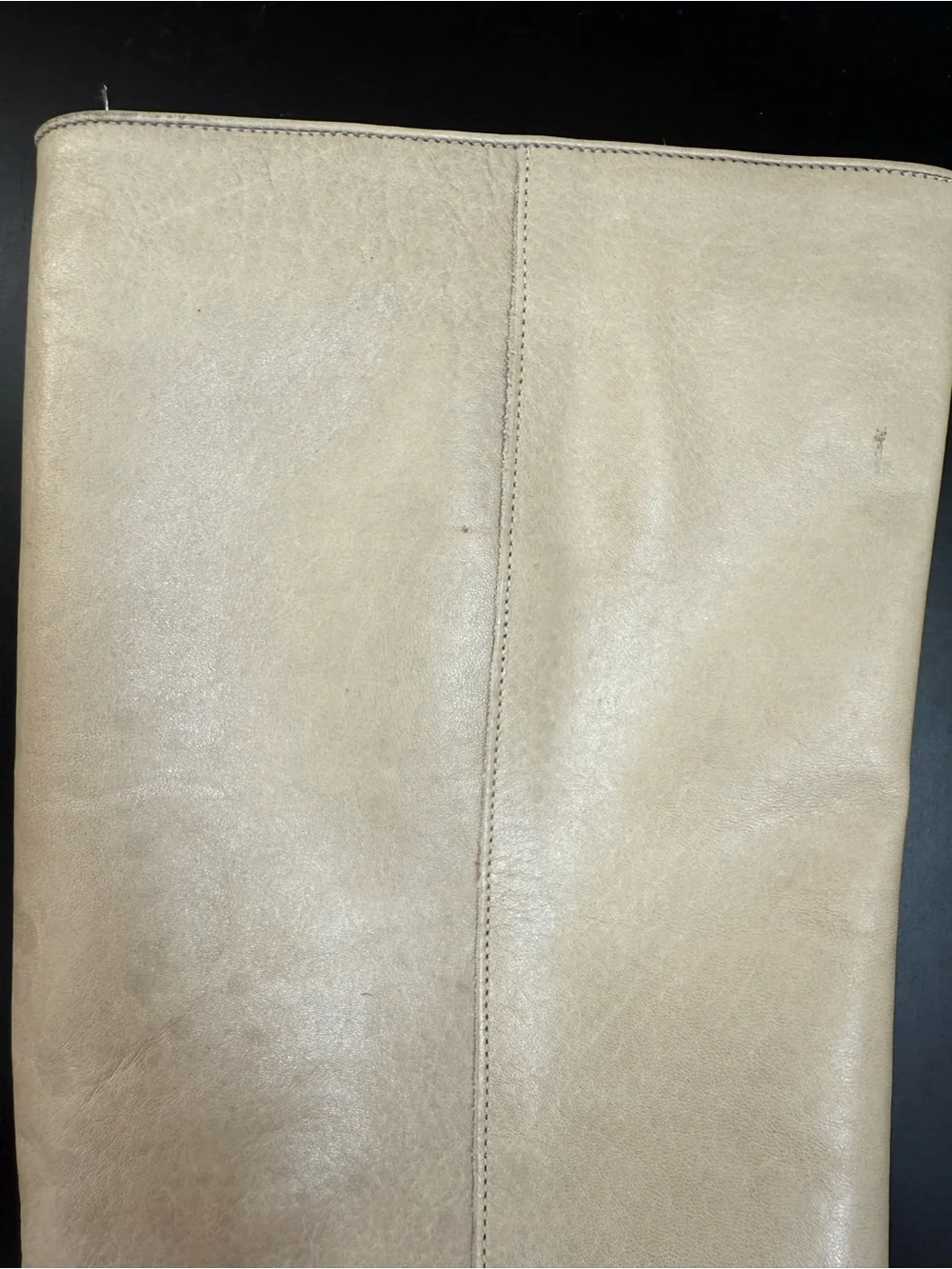 Loeffler Randall Light Grey Knee high Leather Boots